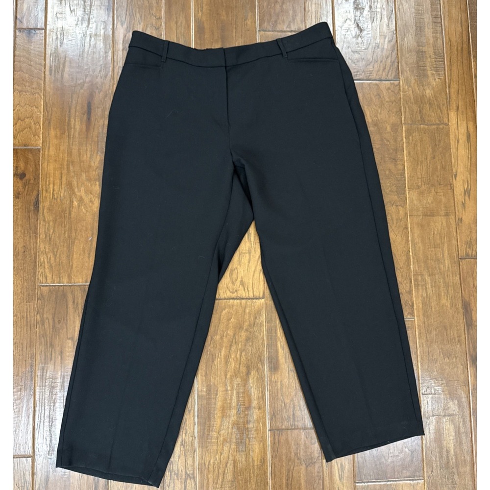 NEW J. Jill Wide Leg Trouser Pants Womens 24 Black Stretch Career Office Capsule